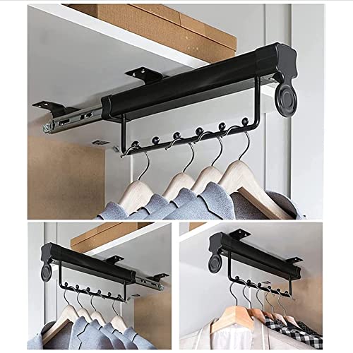 Tige coulissante extensible robuste pour aménagement de dressing - 8
