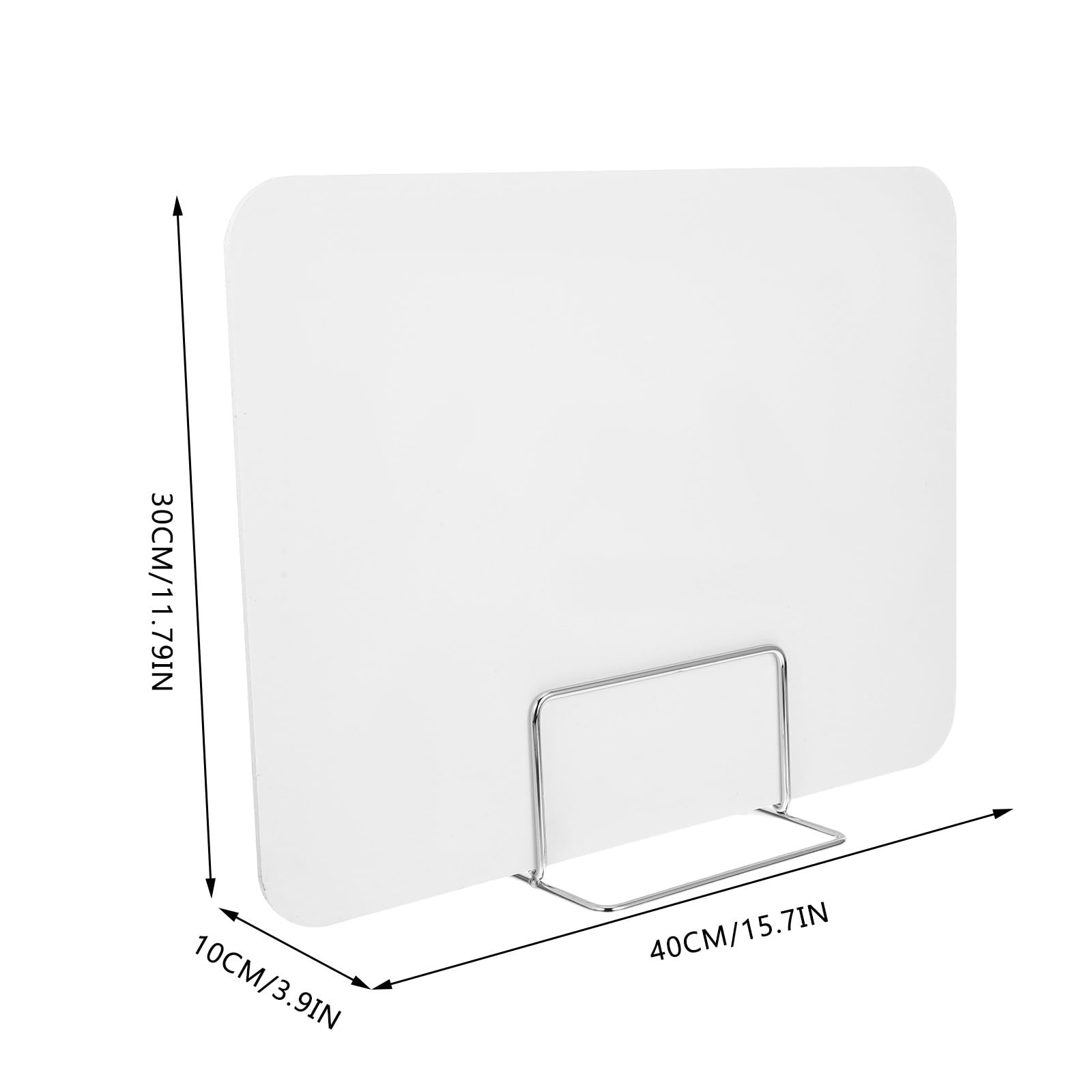 Divisorio da tavolo regolabile in plastica, 40 x 30 cm, per la privacy in classe, per studenti, esami, postazione di lavoro, separazione, scudo flessibile per scrivania per una maggiore concentrazione