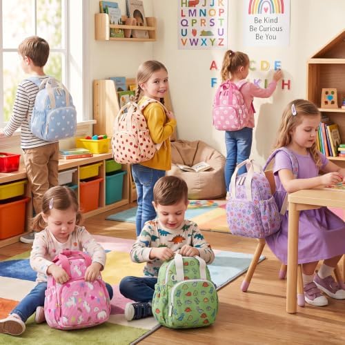 Sunnymove 12 Pack Preschool Toddler Backpack Bulk for Girl Boy 2-4 Cute Kindergarten Backpack for Daycare Donation Corduroy 12'' — view 4