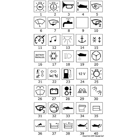 Carling Technologies Toggle w/lighted symbols Pressure tank B Cover