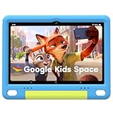 SHARECLOUD 10 inch Kids Tablet, Android Tablet for Kids, 24GB RAM 64GB ROM, 1TB Expandable, with EVA Case, Parental Control, 6600mAh Battery, Dual Camera, BT5.4, WiFi 6, Gift (Blue)