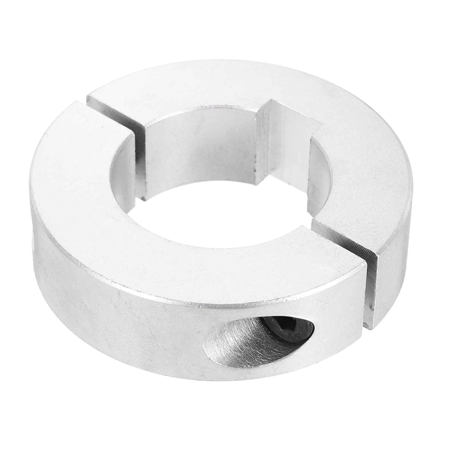 MECCANIXITY 1 Pack Shaft Collar, 1-1/2" Bore Double Split Shaft Collar, 2-3/4" OD, 3/4" Thick Aluminum Clamping Style Locking Collars for CNC Machine Tools, Industry Use