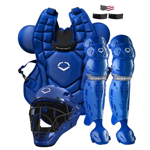 EvoShield SRZ-1™ Baseball Catcher’s Gear Kit- Royal Blue, Intermeidate