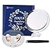 20X Magnifying Mirror, Two Sided Mirror, 20X/1X Magnification, Folding Makeup Mirror with Handheld/Stand,Use for Makeup Application, Tweezing, and Blackhead/Blemish Removal.4Inche (Silver)