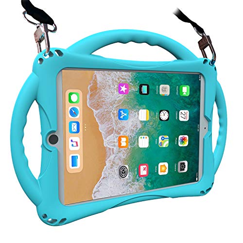 iPad 9.7 inch 2018/2017 Kids Case,iPad Air Case,TopEsct Soft Silicone Childproof Handle St
