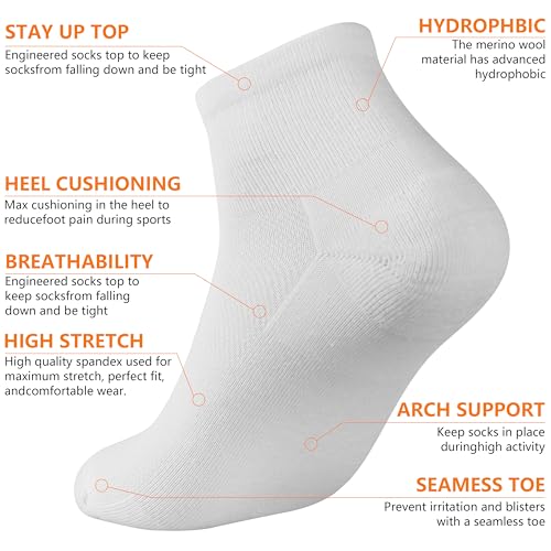 Image of 3 Pairs 90% Merino Wool Ankle Business Casual Thin Wool Socks | Lightweight, Arch Support, Moisture Wicking, Breathable, Business, Work, Everyday Wear, Temperature Regulating