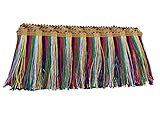 MONIDOOR Chainette Fringe Trim 4 Inch 10 Yards Tassel Fringe Trim for Sewing Craft DIY Decoration(94