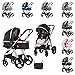 Chipolino passeggino combinato Havana navicella seggiolino sportivo fino a 22 kg, colori:nero