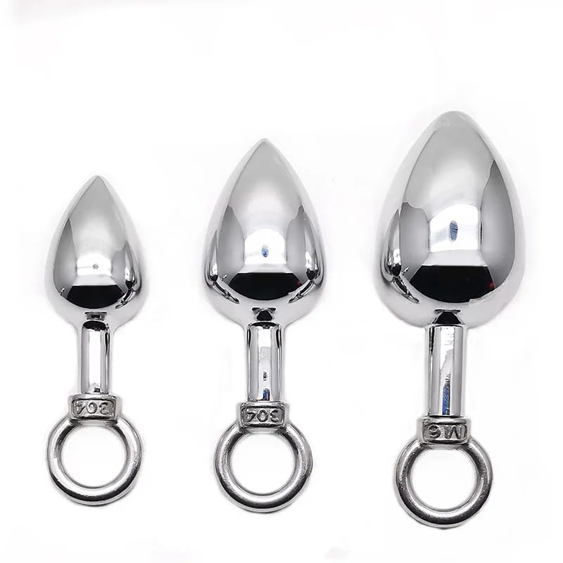 Plug anale Principianti Anello in metallo Plug anale Giocattoli del sesso Butt Plug Prostage Masturbatore Dildo Butt plug per adulti Giocattoli del sesso