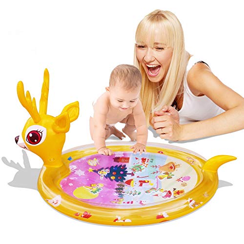 Miniatura 9 de Tapete de juego de agua para bebé, juguetes infantiles de Navidad, tapete de juego inflable para bebés, juguetes para bebés, divertido centro de
