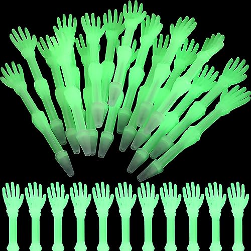 Seajan 120 Pcs Halloween Glow in The Dark Skull Bones Pens Novelty Pens