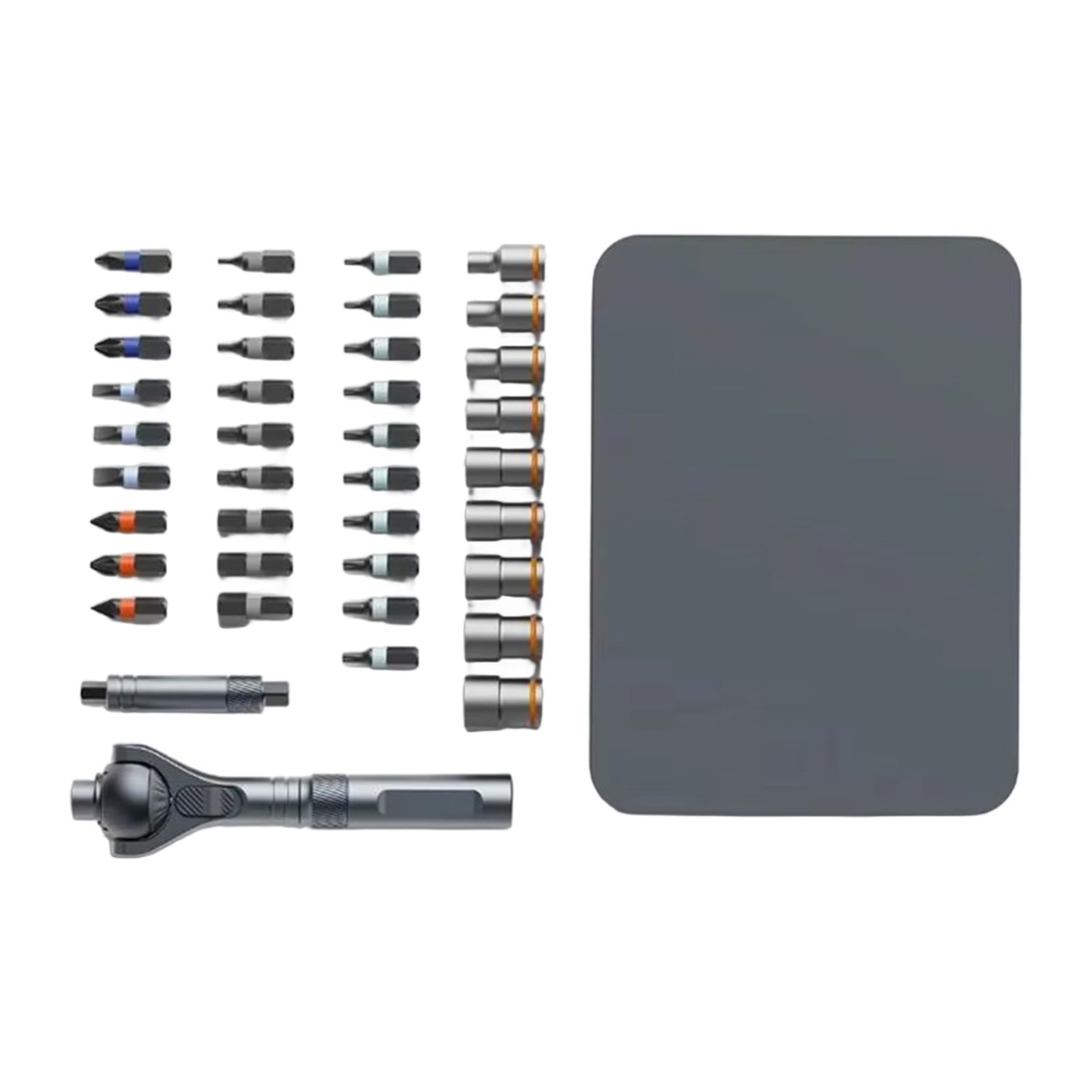 Set Cacciaviti A Cricchetto 40 in 1 precisione ergonomico multifunzionale | Kit Punte Cacciavite Meccanico Per Riparazioni Domestiche Meccanica Elettricista Edilizia Falegnameria Idraulica Industr