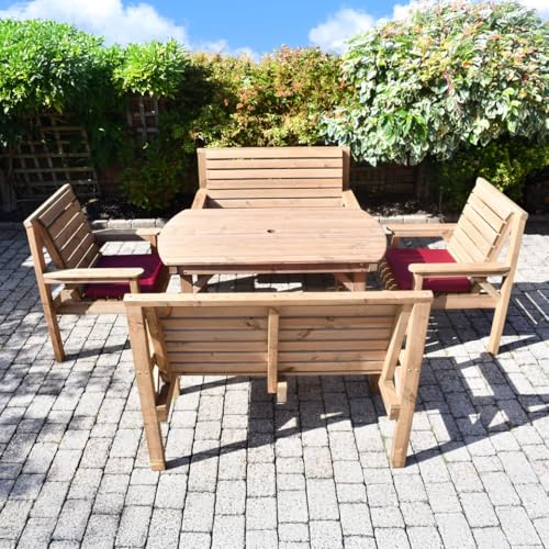 STAFFORDSHIRE GARDEN FURNITURE | WOODEN GARDEN SET | 4FT 6INCH GA...