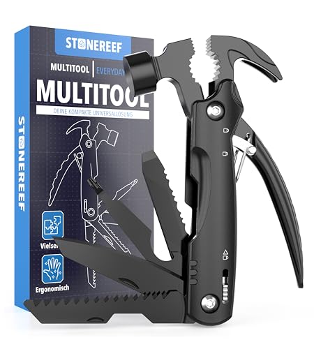 Multifunktionswerkzeug – 12-in-1 Multitool mit Edelstahl-Zange, Schraubendreher, Messer & Säge – Perfekt für Camping, Outdoor & Handwerk – Geschenk für Männer