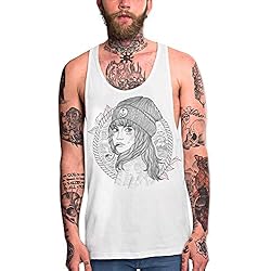 VIENTO Woman Captain Camiseta de Tirantes para Hombre (Blanco, x-Large)