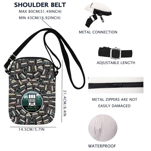 The M Crossbody Bag Fifteen Fears Horror Podcast Merch Gift M Symbols Gift2