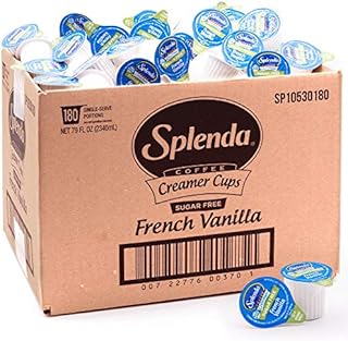 SPLENDA Low Calorie Single Serve Coffee Creamer Cups, Sugar Free French Vanilla, 180 Count