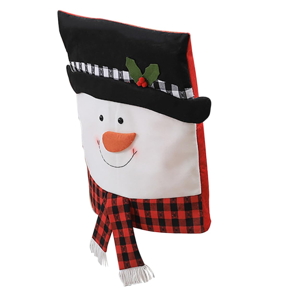 PRETYZOOM 3 Fundas Navideñas para Sillas Decoración Navideña para Respaldos De Sillas Adornos De Natividad Fundas para Sillas De Muñeco De Nieve Fundas para Sillas Navideñas Accesorios