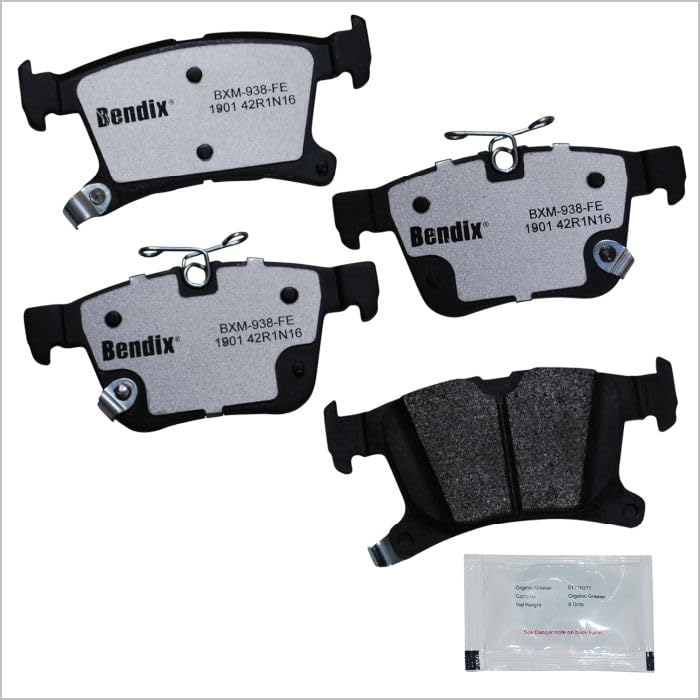 Image of Bendix Fleet Metlok MKD1901FM Semi-Metallic Rear Brake Pads for Chrysler Pacifica 2024-2017, Voyager 2024-2020