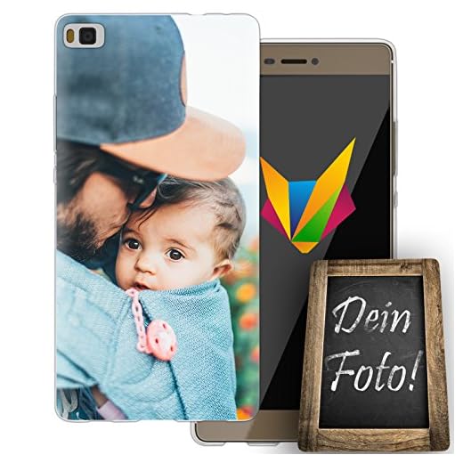 dessana fars dag mobilfodral personlig present tunn silikon TPU Case väska eget foto motiv för Huawei P8