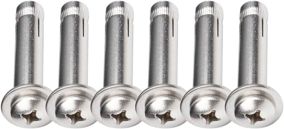 Betonschrauben, 6 Stück Expansionsschraubenbolzen-Edelstahl-Flachkopf-Kreuzexpansionsschraubenhülse Hor Bolt Heavy Duty Fixing Hors,6 Stück(M6*80)