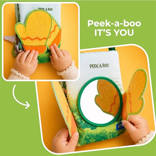 Image of Lifelong Peek‑A‑Boo Soft Activity Book for Babies | Non‑Toxic & BIS Certified with Crinkle Pages, Soft Activity Peek‑A‑Boo Flaps & Animals | Sensory Toy Gift for Infants & Toddlers Age 6+ Months (LLCSAB01)