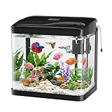 PUTINEI Aquarium Complet 6L,Aquarium en Verre,Aquariums Poisson Rouge,avec Système de Filt...