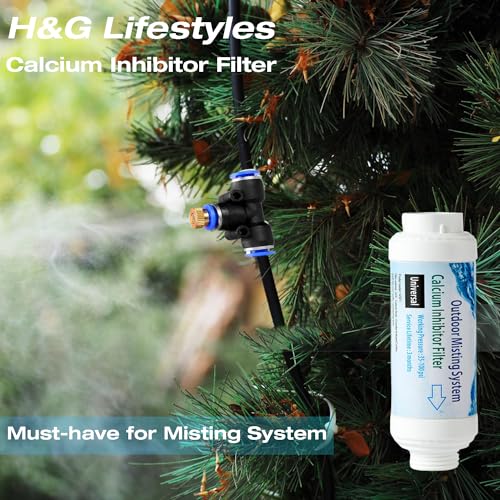 H&G lifestyles Misting System Calcium Inhibitor Filter for Patio Misters Inline Water Filter Effectively Reduce Hard Water Spots, Soften Water, Upgraded Formula - Image 5