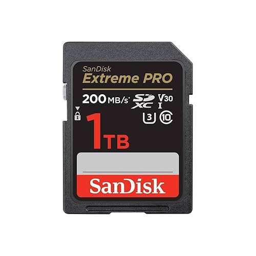 SanDisk 1TB Extreme PRO SDXC UHS-I Memory Card - C10, U3, V30, 4K UHD, SD Card - SDSDXXD-1T00-GN4IN - 1TB - Memory Card Only