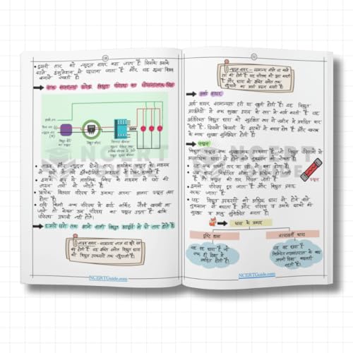 Image of Class 10 Maths (Ganit) + Science (Vigyaan) Hindi Combo 2026-27 | Handwritten Colorful Formula Sheet & Short Notes | CBSE NCERT Quick Revision Book