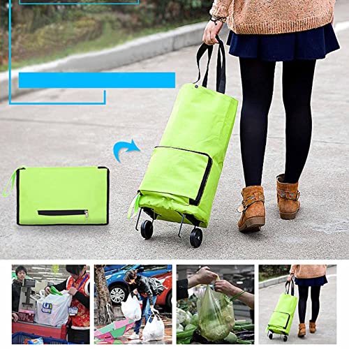 Xiaoguozi Foldable Shopping Cart Portable Shopping Bag Stair Climbing Grocery Cart With Wheels Removable Bag Waterproof Large Capacity Utility Cart #TOP3