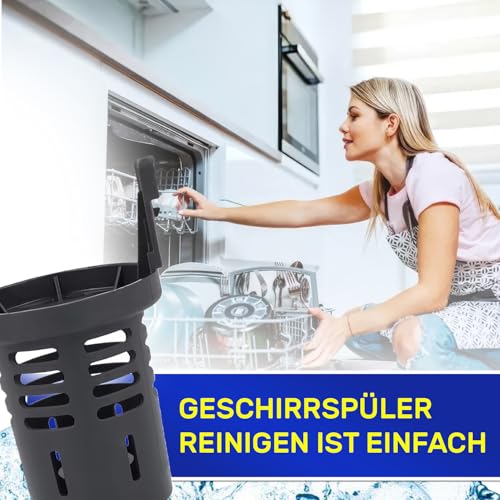 Filter Zentraler für Spülmaschine 106x74x64 mm Hat den Originalcode C00256572 für Indesit 482000022004 für Whirlpool - MONTERAL