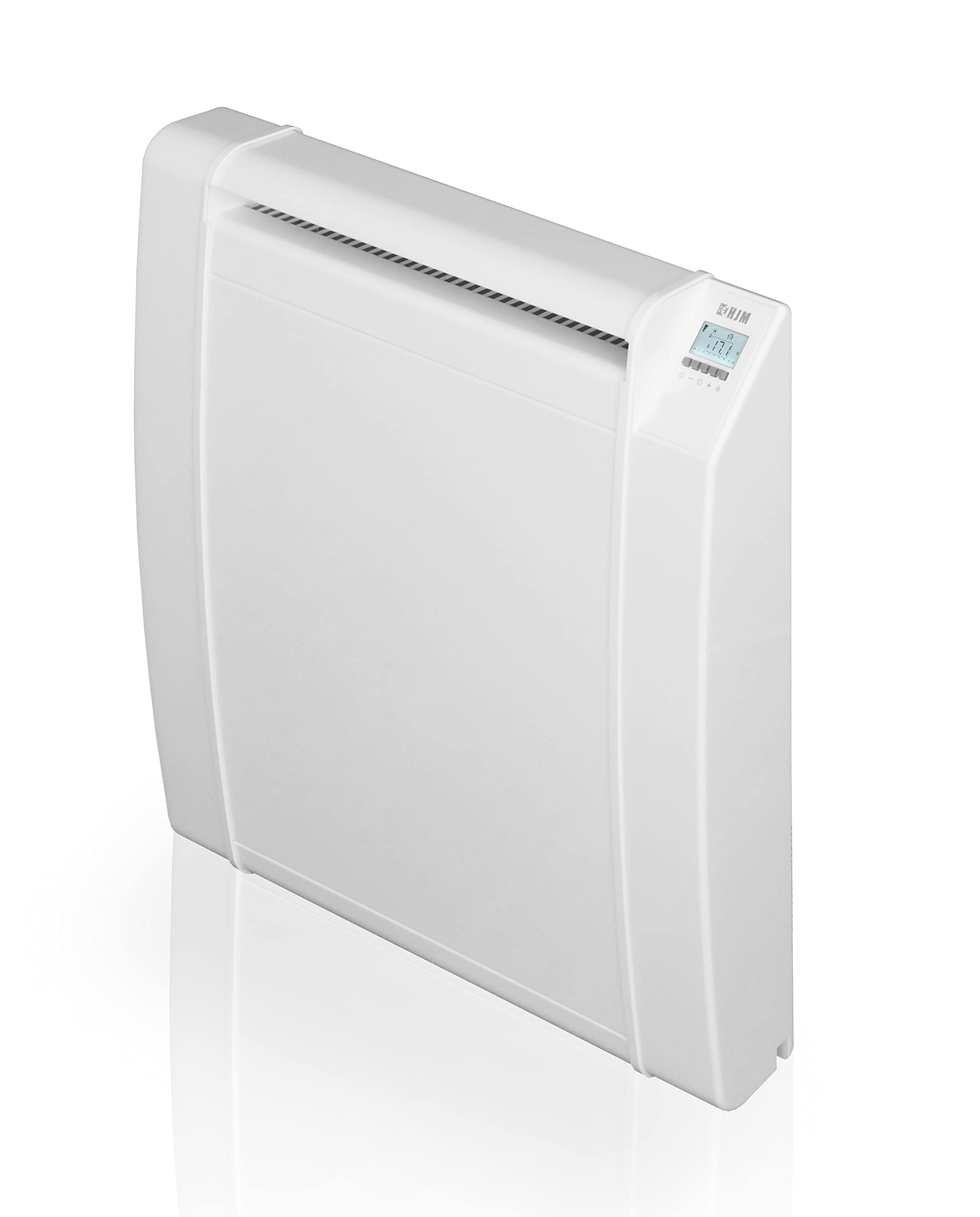 HJM AMC1000 Emisor térmico cerámico Bajo Consumo | Programable | Pantalla LCD | 1000 W | Blanco, 230 V