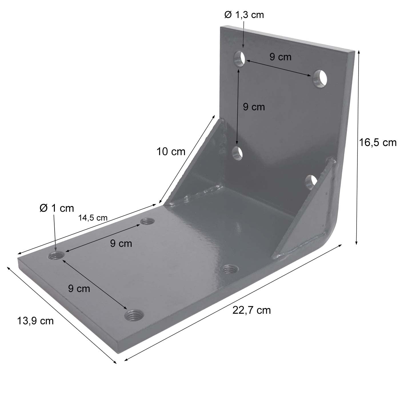 Mendler Zestaw 2 adapterów sufitowych do markizy kasetowej T122 T123, montaż sufitowy, uchwyt adapter - antracyt