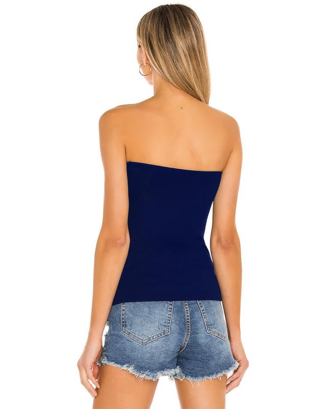 3 Packs Long Tube Tops for Womens Bandeau Top Cotton Strapless Shirt Sexy Camisoles3