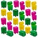 SRENTA 1.25" Neon Tooth Saver, Rainbow Tooth Holders Case Dentist Office, Portable Tooth Container For kids, 72 Pcs