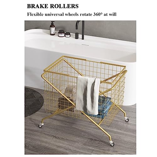 Panier à linge vintage portable pour optimiser la buanderie