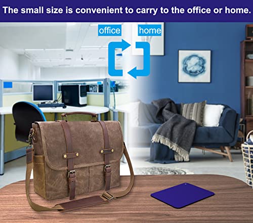 Image of Audimi Small Mouse Pad 6 x 8 Inch, Mini Mouse Pad Thick for Laptop Wireless Mouse Home Office Travel, Portable & Washable (Blue)