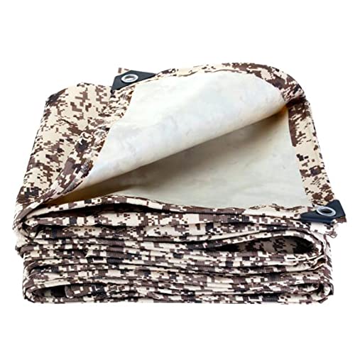 Tarpaulin Beschattung Regendicht Dual Purpose Camping Abdeckplane Dick und Verschleißfest 450g/㎡ PE-Plane Verstärkter Wickelwinkel (Size:1.5 * 2m) Cover