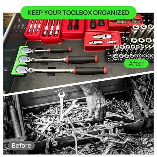 Image of Ratchet Organizer Kit-3 Pack Set with Strong Magnets (Green /Black)