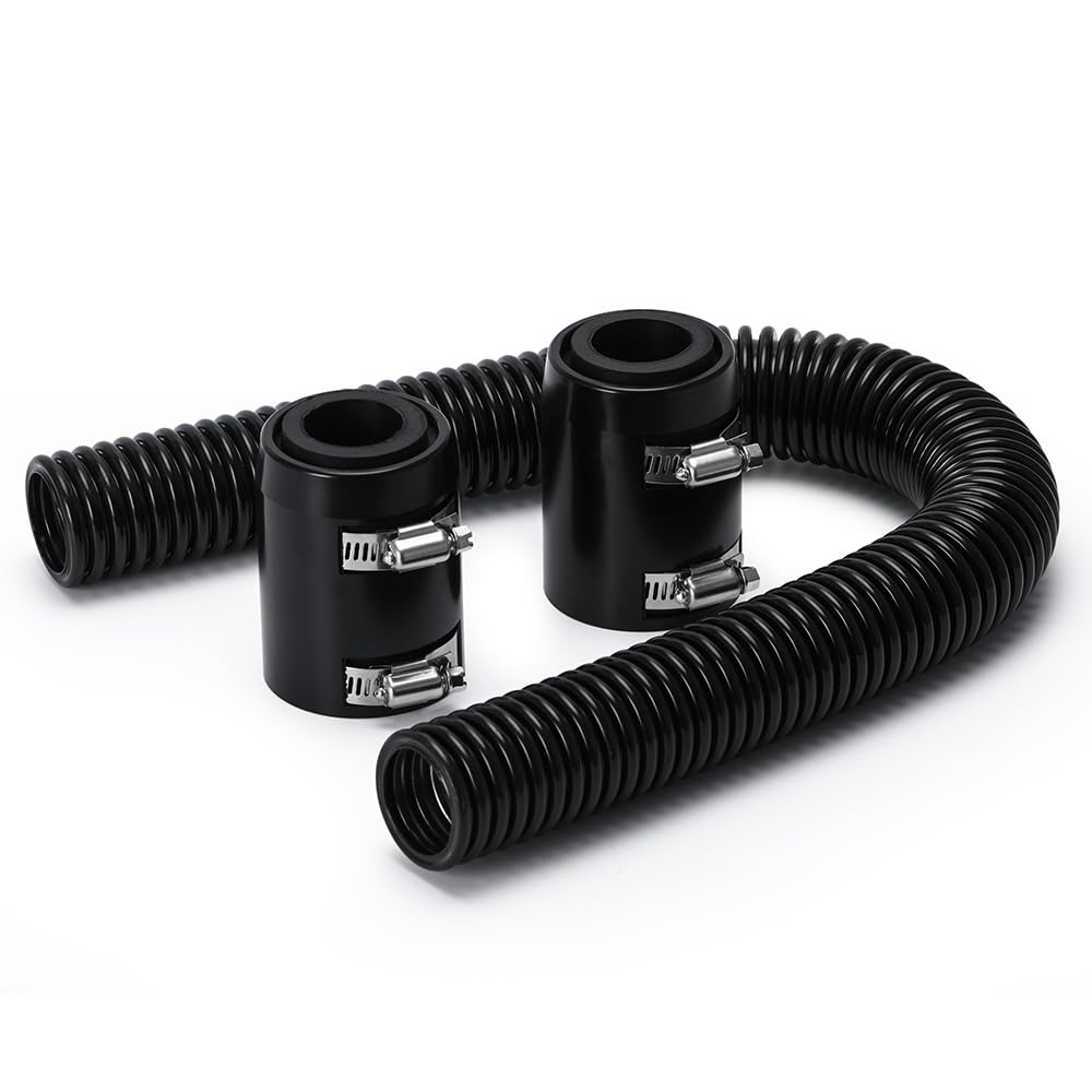 Motoforti 1 Ensemble De Tuyau En Silicone Pour Voiture Noir