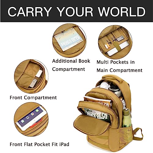 outdoor plus Camo Backpack,Military Boys Backpacks for School,40L Army Bookbag with USB Charging Port Waterproof — view 6