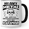 Heavy Metal Tasse für Rocker - Metal Fan Geschenkidee - Metalic ...