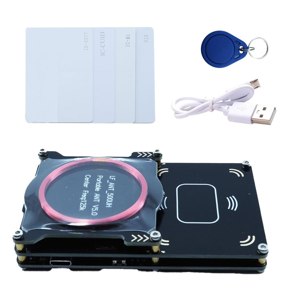 Lector de Tarjetas RFID Proxmark3 512M Easy V5.0 RDV4, Copiadora, Duplicadora y Descifradora de Tarjetas de Identificación con Memoria IC y Antena Integrada.