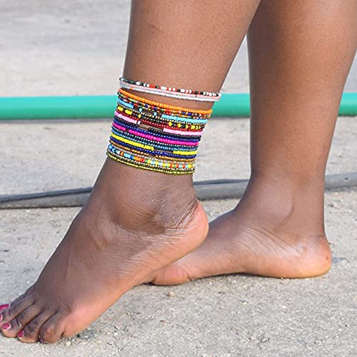Luckxing Cavigliera per Piedi da Donna,Catena del Piede ad Anello in Lega Resistente con Strass | Anello per i Piedi Set di Gioielli per Piede Estivo da Spiaggia per Feste