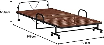 Amazon｜山善(YAMAZEN) 折りたたみベッド すのこ シングル 耐荷重 90kg