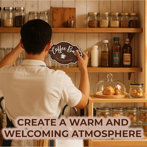 51% Off Woodamore Vintage Coffee Bar Sign For Wall - Image 7