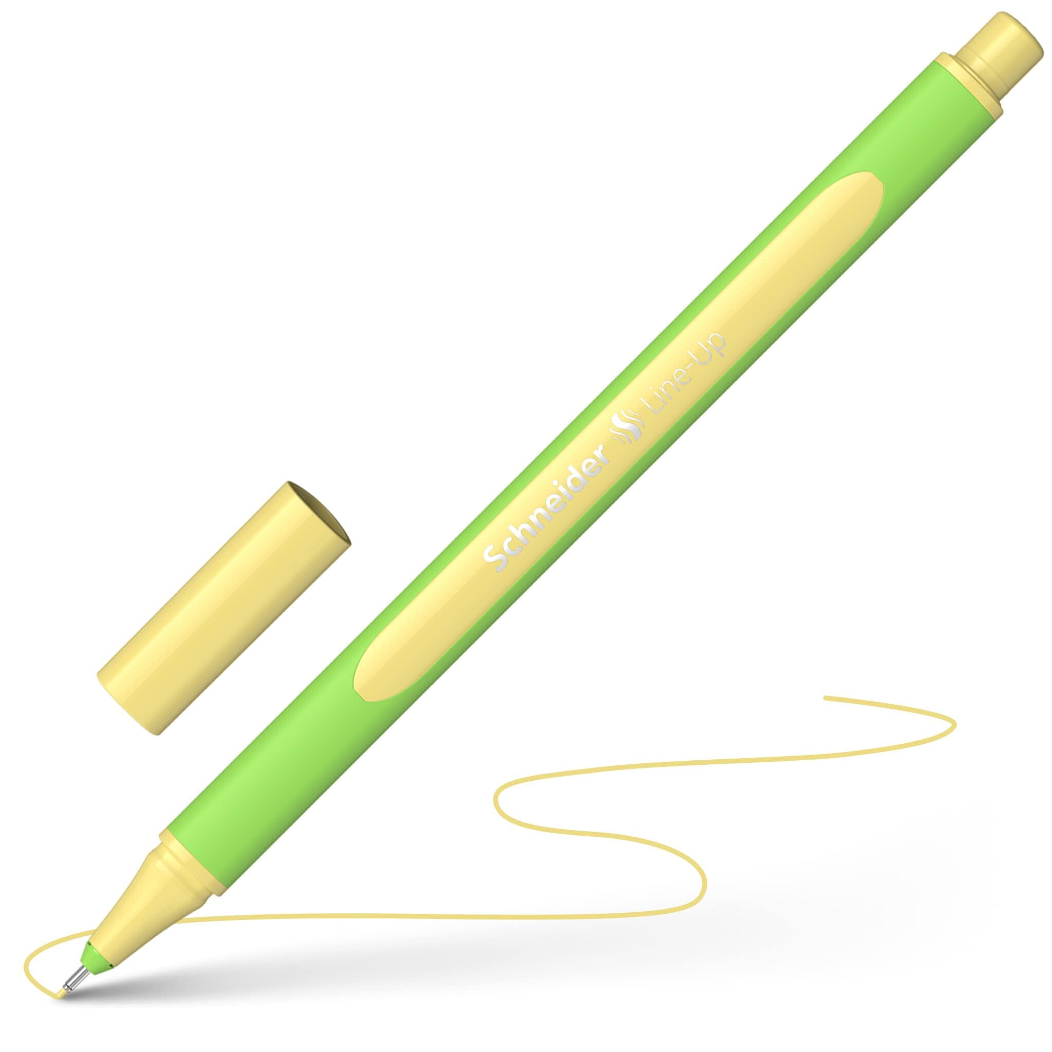 Schneider Line-Up Pastel Fineliner 0.4 mm Line Width Made of Bio-Based Plastic, Awarded with The Blue Angel, Pack of 10, Pastel Vanilla - Image 4