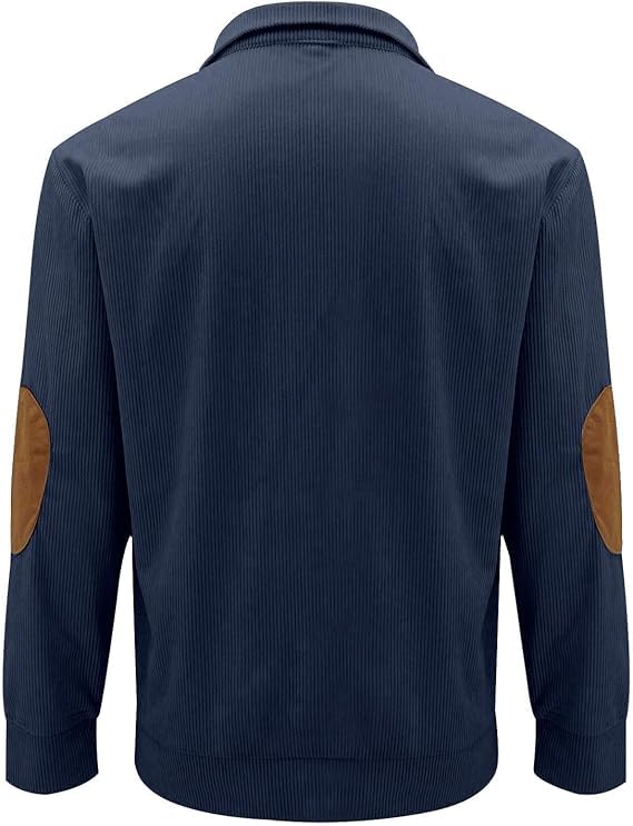 Whitecloths Life Clothing Men Vintage Sweatshirt, Substantial Men's Vintage Knit Print Zip-up Sweatshirt (A,L)4