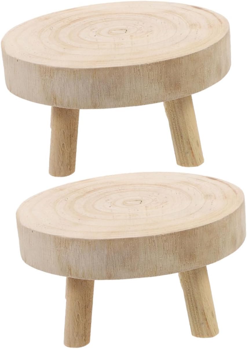 2pcs Wooden Plant Stands Plant Stand Flower Pots Outdoor Indoor Herb Garden Planter